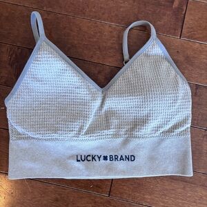 Lucky Brand Gray Sports Bra